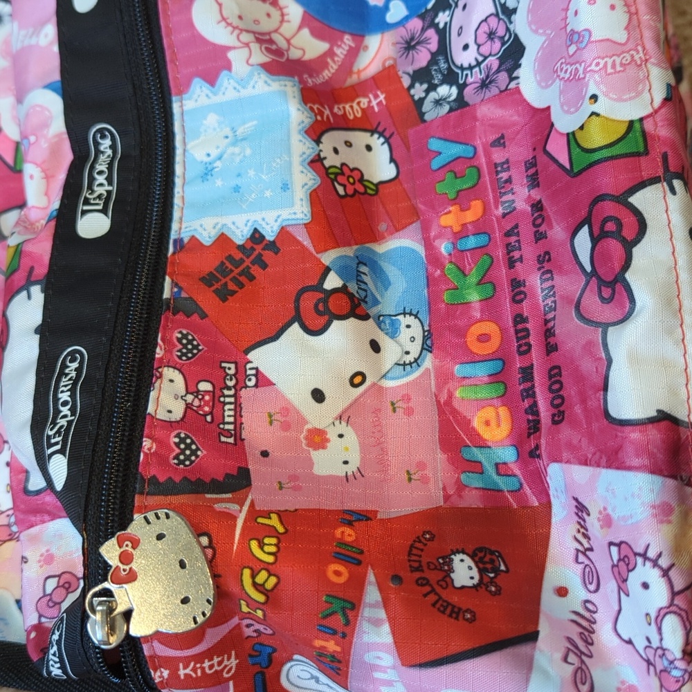 Lesportsac 45th Anniversary Limited Edition Hello Kitty Multicolor Backpack - Picture 3 of 3